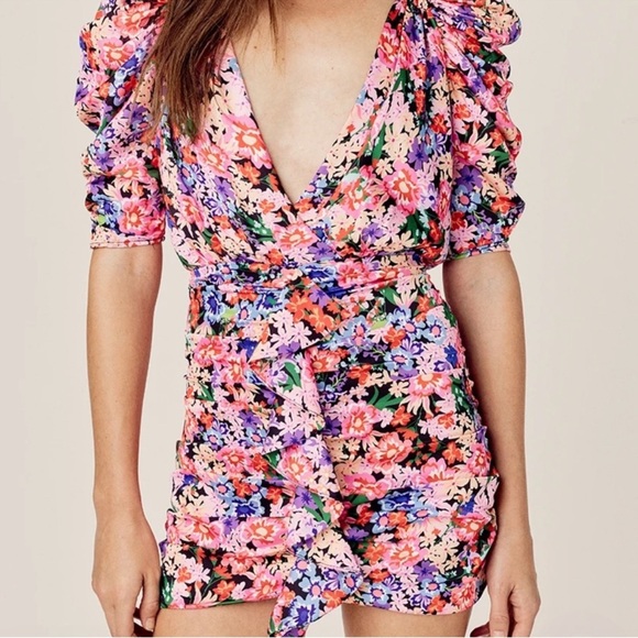 For Love And Lemons Bouquet mini dress size small - Picture 2 of 6